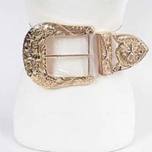 COPY - LARGE OVERSIZED BUFFALO BUCKLE BELTS- ONLY‼️         1 clear PVC